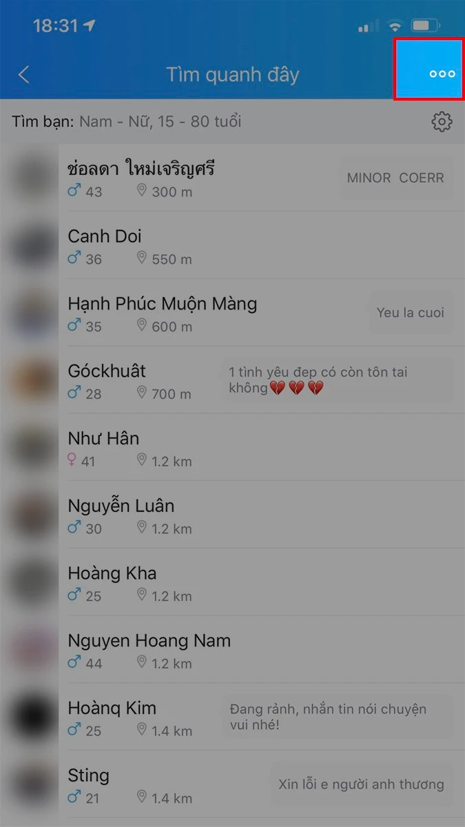 Cách bật tắt tính năng tìm quanh đây Zalo mới nhất 28 Tinh nang tim quanh day zalo 13