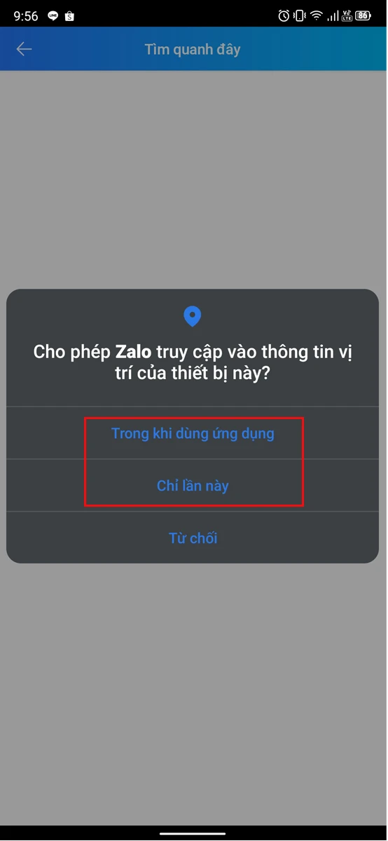 Cách bật tắt tính năng tìm quanh đây Zalo mới nhất 23 Tinh nang tim quanh day zalo 8