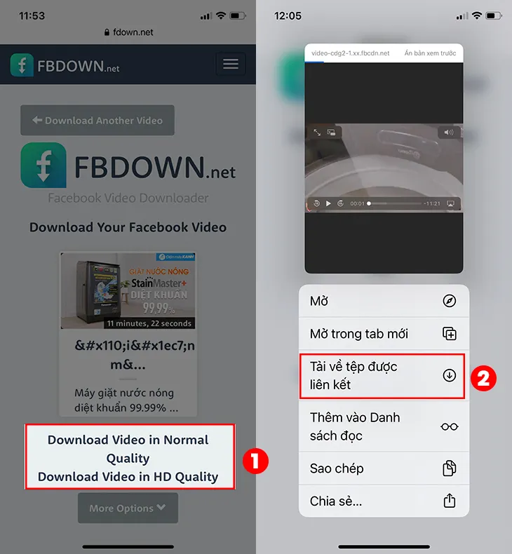 Hướng dẫn cách tải video trên facebook về điện thoại và máy tính cực đơn giản 17 Cach tai video tren facebook ve dien thoai iphone 4