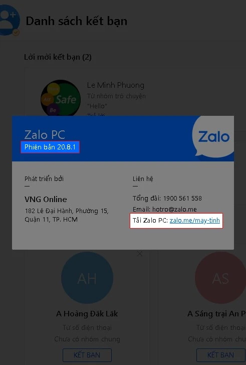 Hướng dẫn cập nhật Zalo PC và điện thoại 13 Cap nhat zalo pc 4