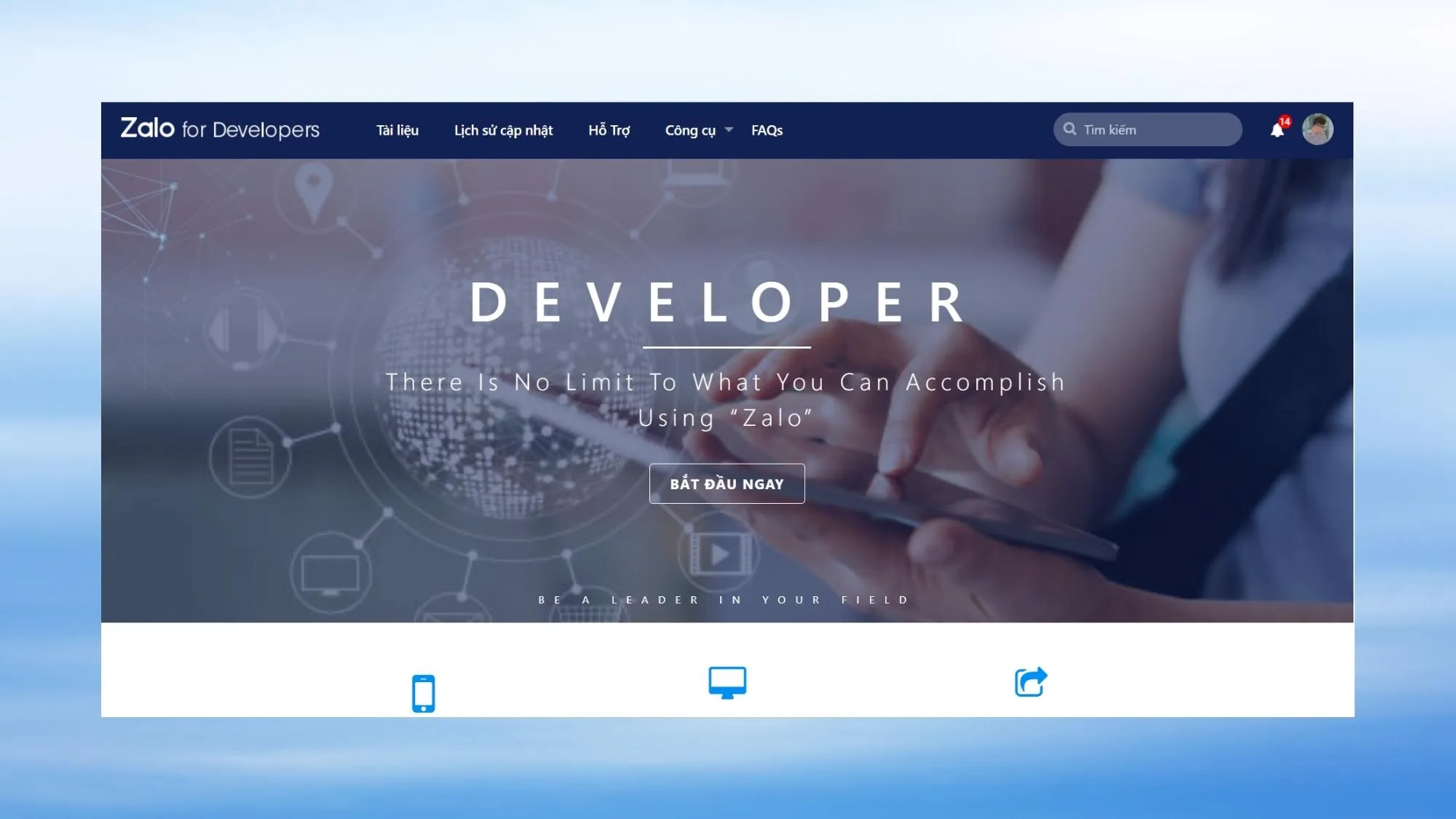 Hướng dẫn 3 cách liên hệ tổng đài Zalo nhanh chóng, đơn giản 9 Truy cập vào trang https://developers. Zalo. Me/, bạn sẽ thấy giao diện như trên!