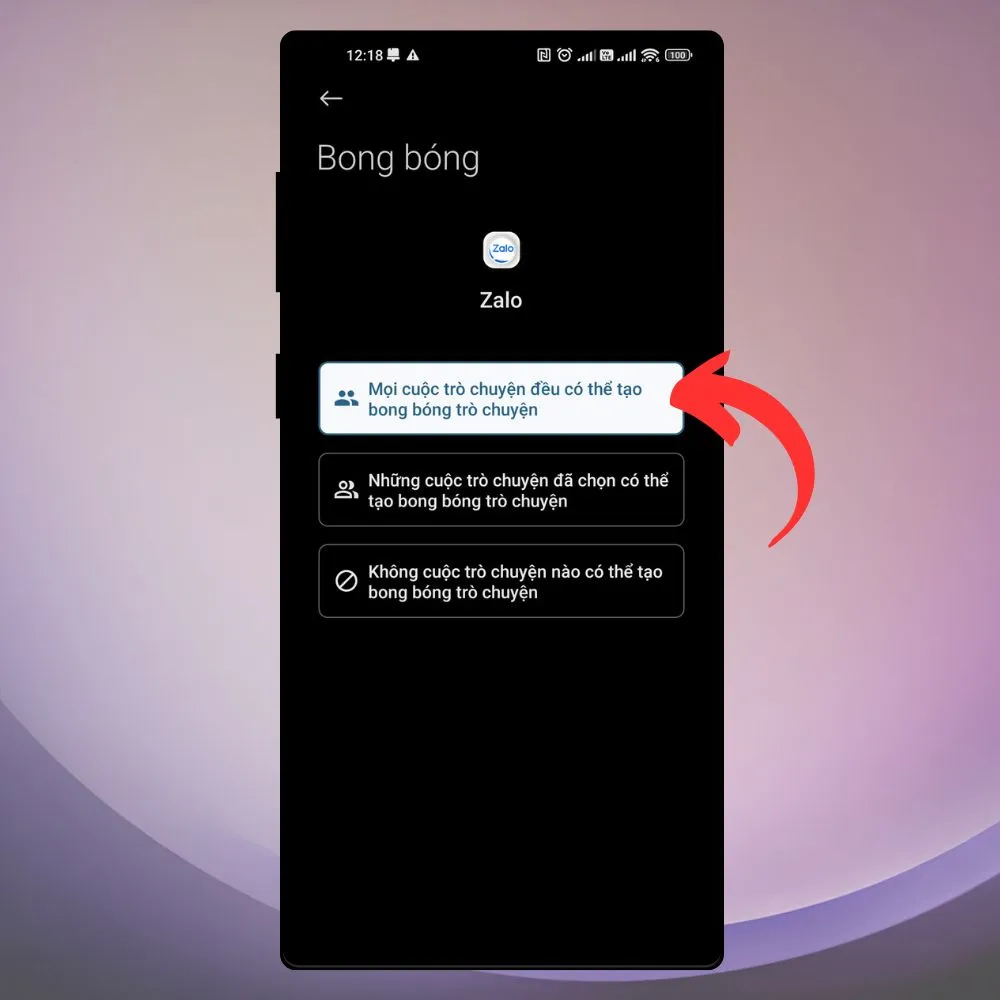 3 bước bật bóng chat Zalo cực đơn giản, hữu ích ! 8 Cach bat bong chat zalo 3